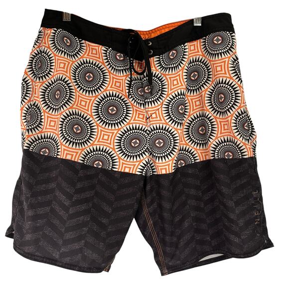 O’Neill Men's Hyperfreak Board Shorts Swim Trunks Size 34 - Picture 1 of 6
